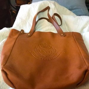 Ralph Lauren tan leather tote